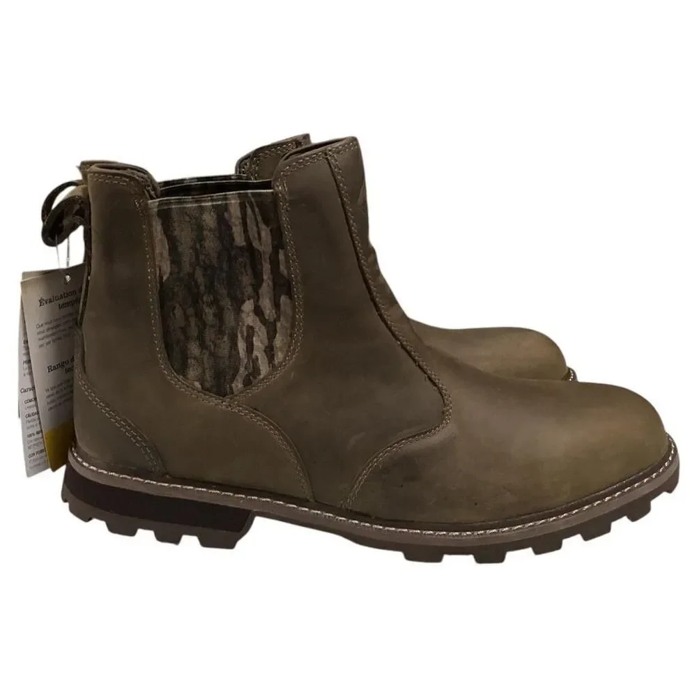 Muck Boot Company Mens 12.5 Brown Chelsea Outdoor Waterproof Leather Boots NEW